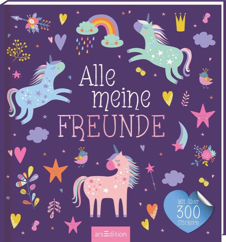 Alle meine Freunde Einhorn, über 300 Sticker