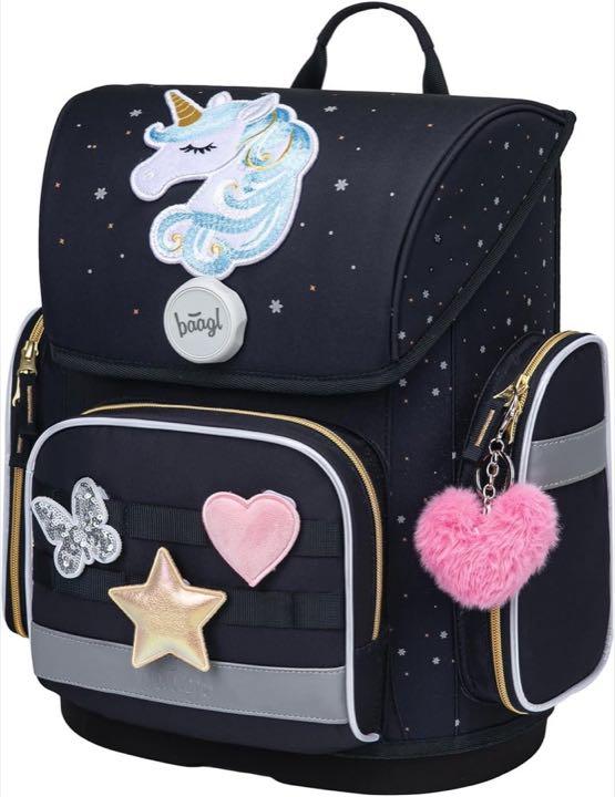 Baagl Schulranzen Ergo Unicorn Gold