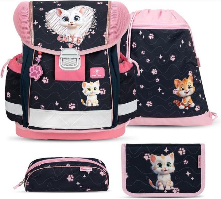 Belmil Classy Schulranzen Set Cute Kitten Pinky