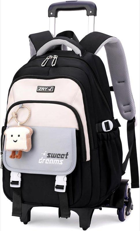 Amythe Amythe Schulrucksack Trolley für Mädchen, Teenager, 36 Liter, Schwarz