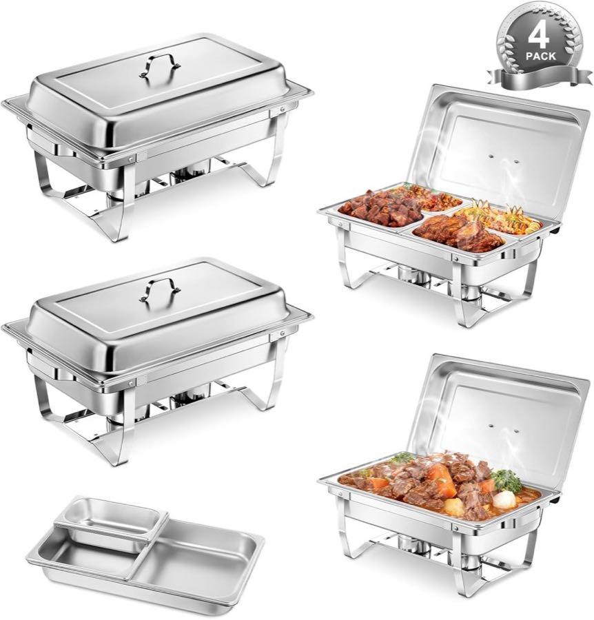 FOHERE Chafing-Dish-Set 4 Stück