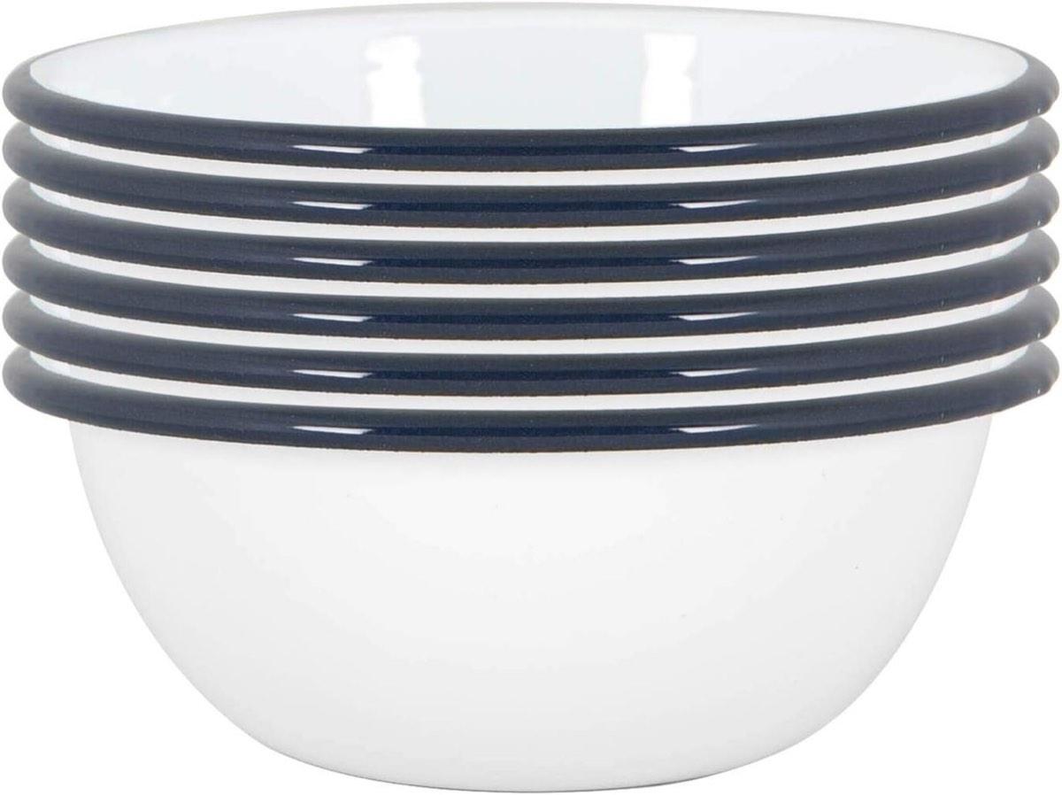 Argon Tableware Emailleschalen 6×16 cm