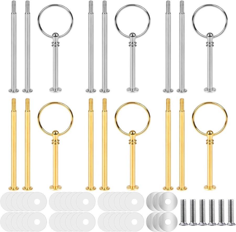 Maylatte 6 Set Etagerenstangen Gold & Silber