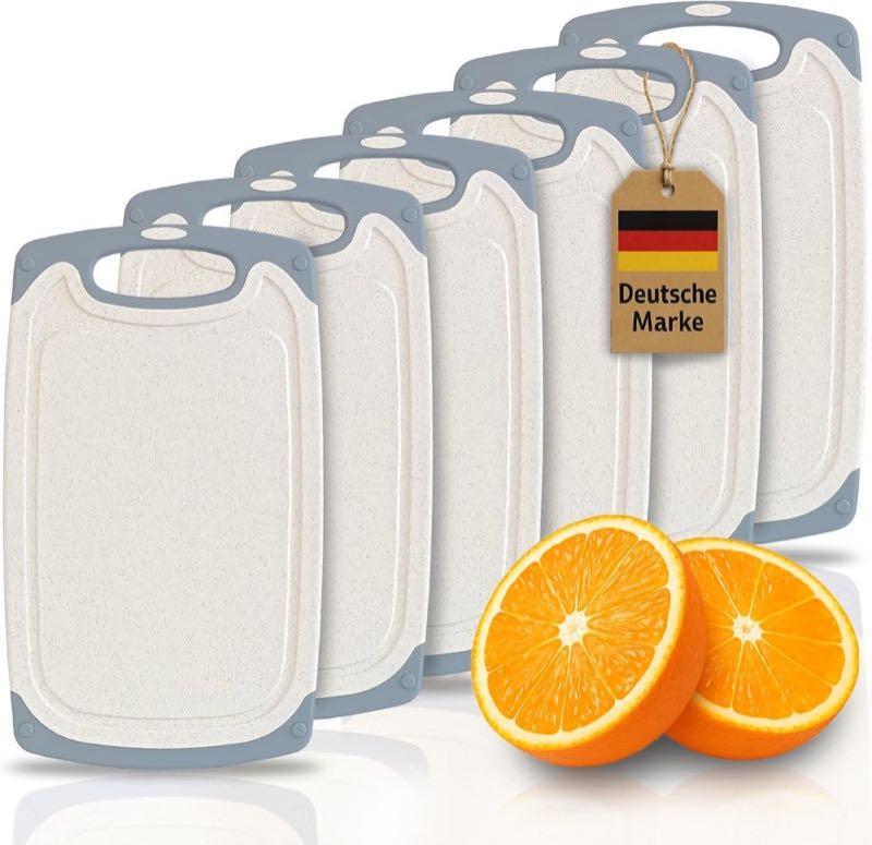 KPYTO Frühstücksbrettchen 6er creme-grau
