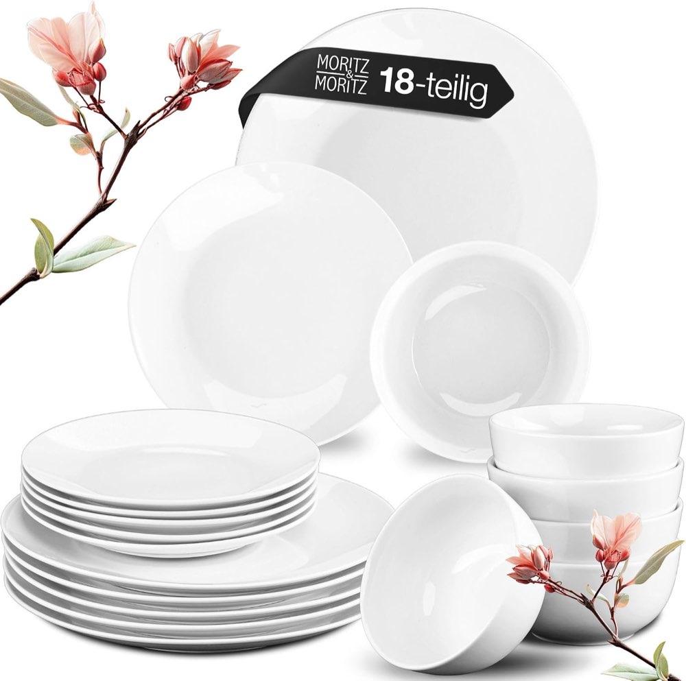 Moritz & Moritz Basic Porzellan 18-tlg. weiß
