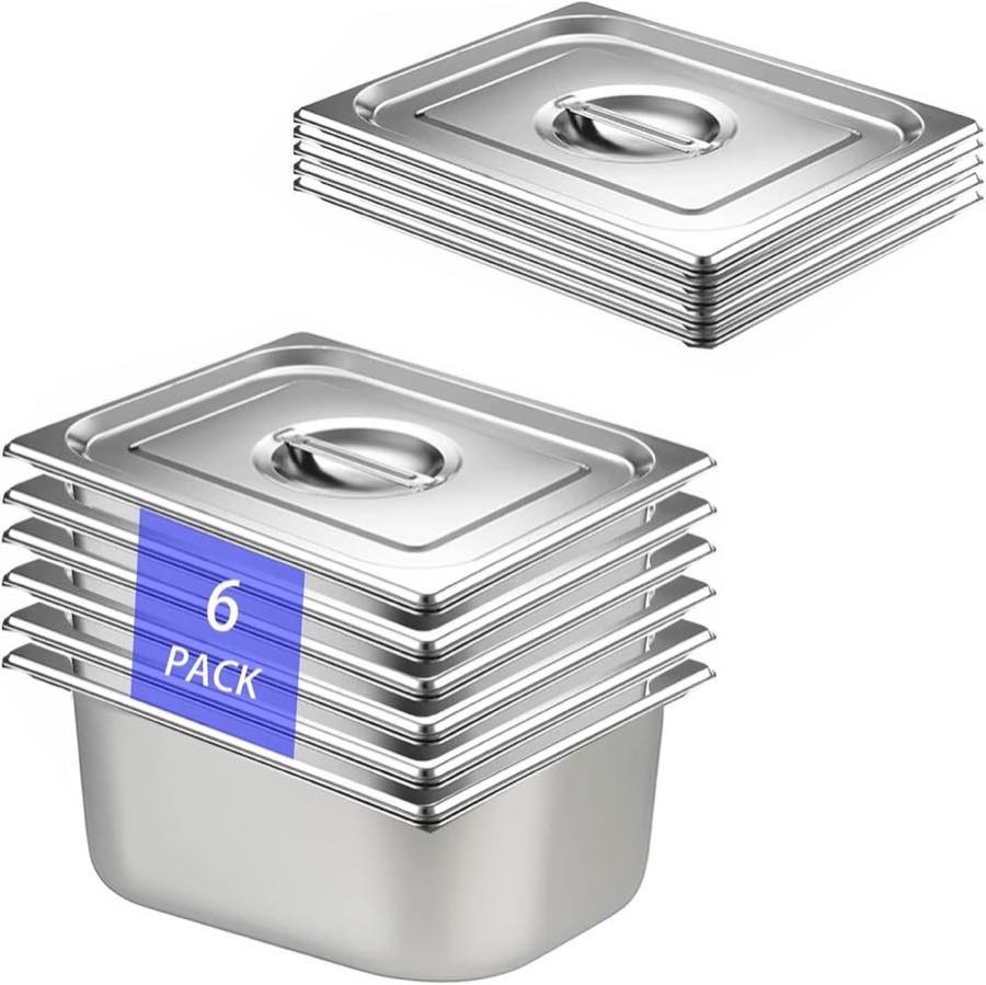 QYDMIN GN 1/2 Set 6 Stück mit Deckel