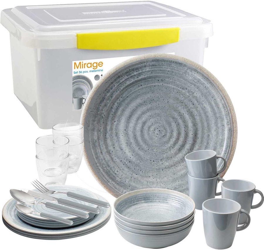 SUNDREAM Mirage Melamin-Komplettset 36-teilig