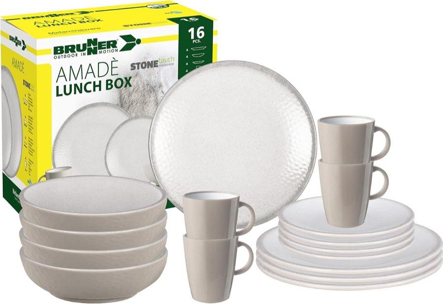 Brunner Amadè Melamin-Set 16-teilig mit Hot Mug