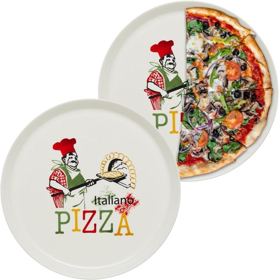 KHG 2er-Set Pizzateller 30 cm Chefkoch