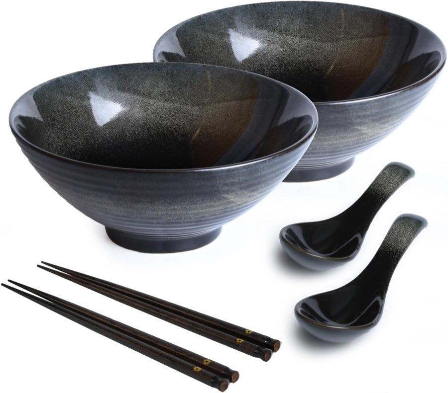 HLWDXno1 Ramen-Set 2er schwarz