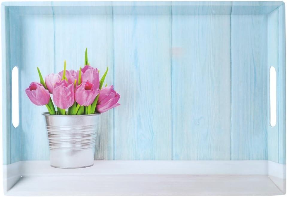 Kesper Melamin-Serviertablett Tulpen 50×35