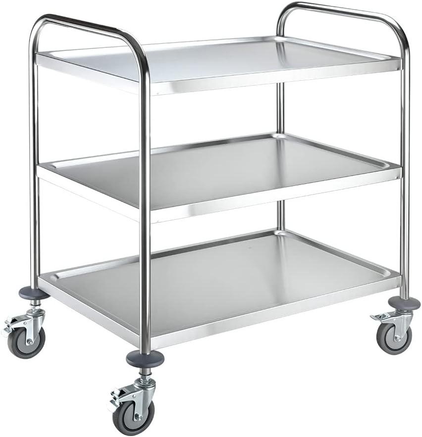 BPT Edelstahl-Servierwagen 3 Böden