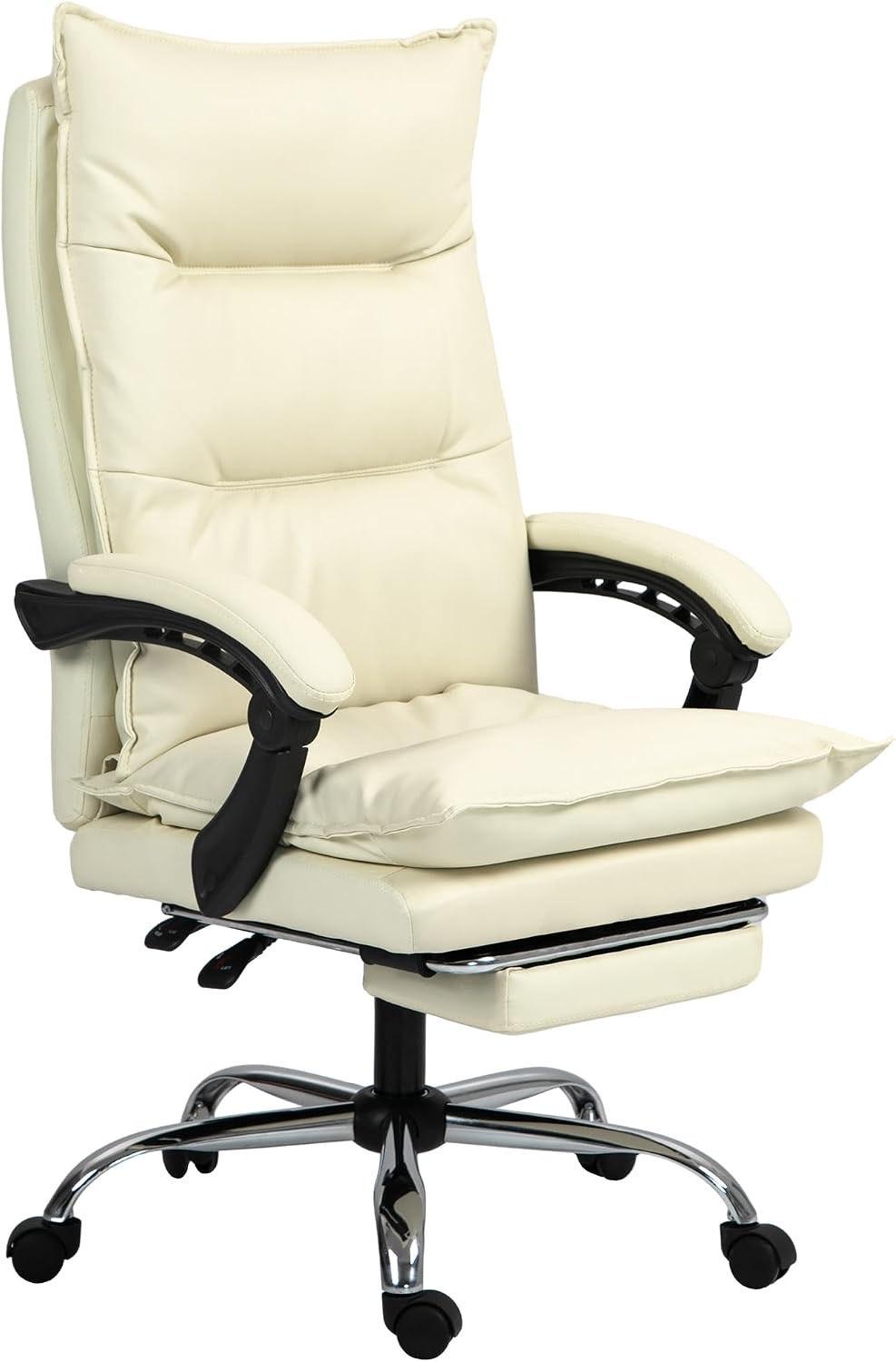 Vinsetto Chefsessel 921-335V00BG, Kunstleder, beige