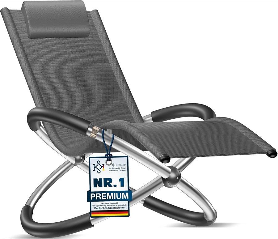 KESSER Relaxliege Anthrazit