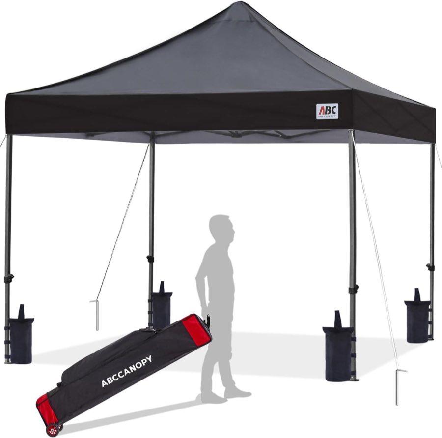 Faltpavillons – Testsieger ABCCANOPY 2,5×2,5 Schwarz