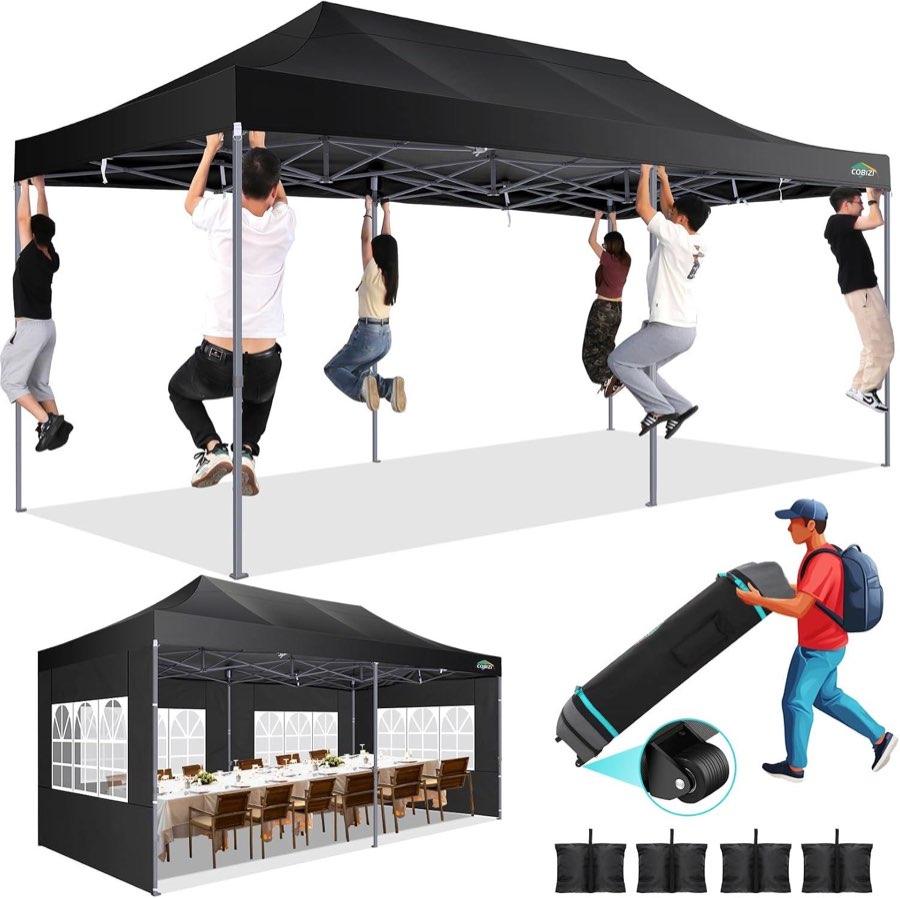 Pavillon 3x6 – Testsieger COBIZI 3x6 Schwarz