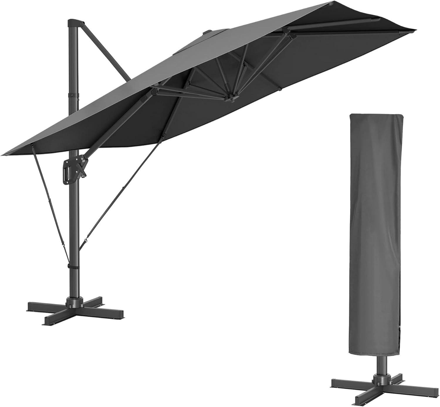 Songmics Sonnenschirme – Testsieger SONGMICS 290×290 Grau
