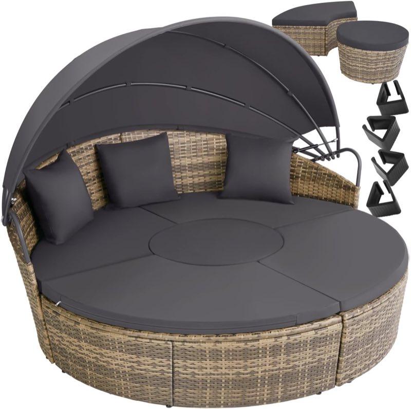 Sonneninseln – tectake Lounge Muschel Santorin