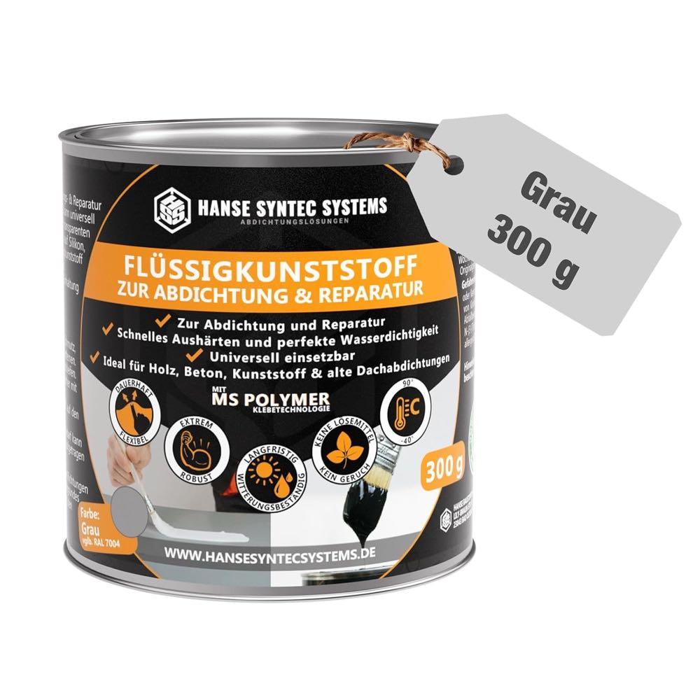 Flüssigkunststoff – Testsieger HSS Flüssigkunststoff 300 g Grau