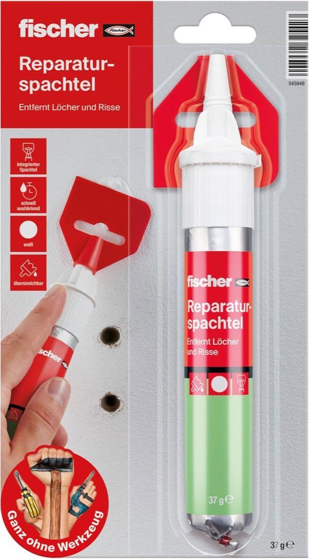 Wandspachtel innen – Testsieger fischer Reparaturspachtel 70 ml