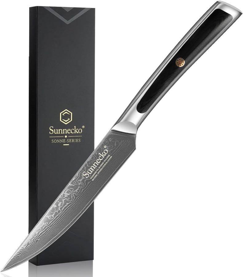 Sunnecko Damast-Steakmesser einzeln
