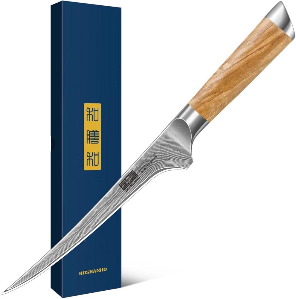 HOSHANHO Damast Filetiermesser 18 cm