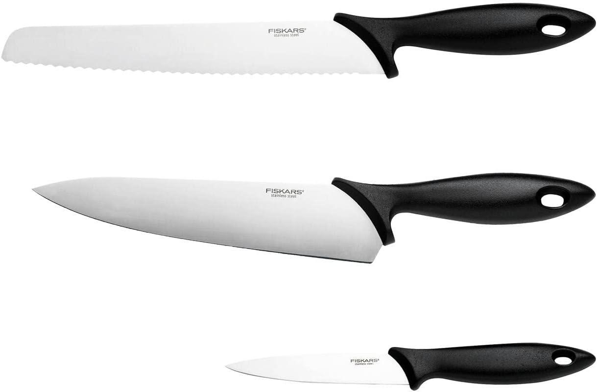 Fiskars Essential Starter-Set 3-teilig inkl. Brotmesser