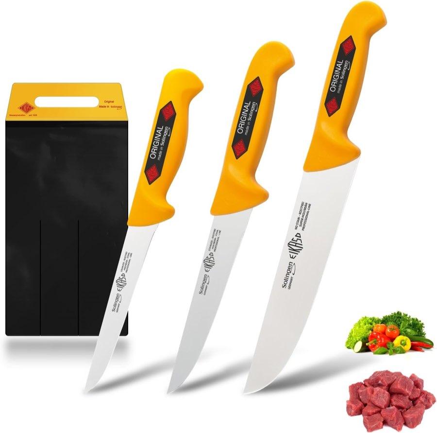 EIKASO Solingen Metzgermesser Set 3-teilig