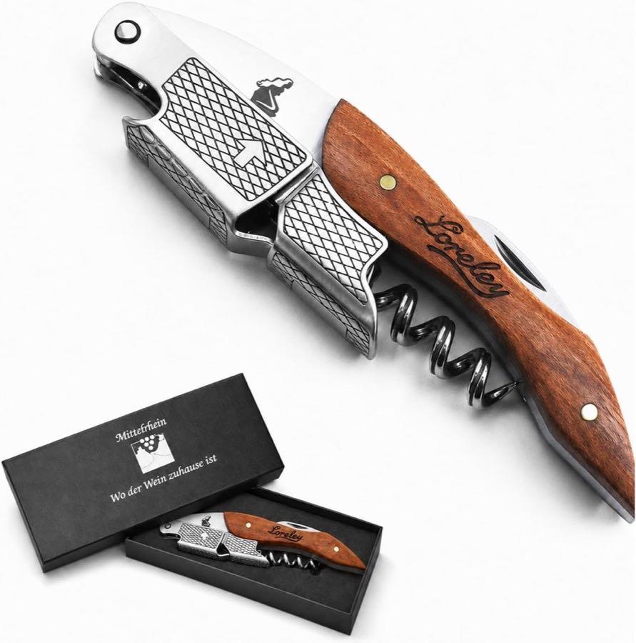LORELEY Premium Kellnermesser Olivenholz