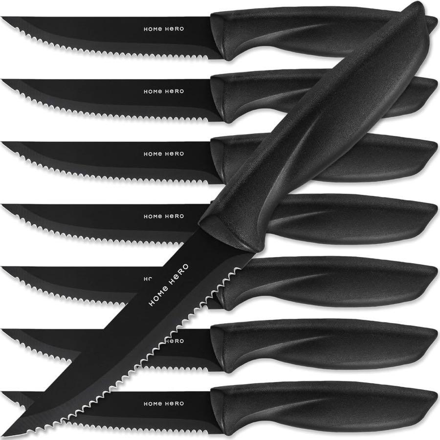 Home Hero 8er Steakmesser schwarz