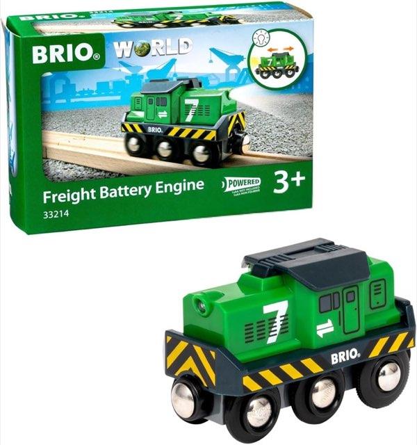 BRIO Batterie-Frachtlok 33214
