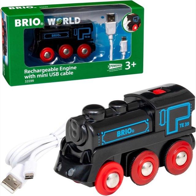 BRIO Schwarze Akku-Lok mit Mini-USB 33599