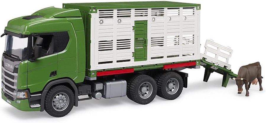 Bruder Scania Super 560R Tiertransporter mit Rind