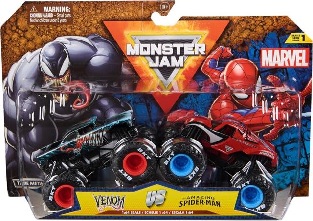 Monster Jam Monster Jam Venom vs. Spider-Man 1:64