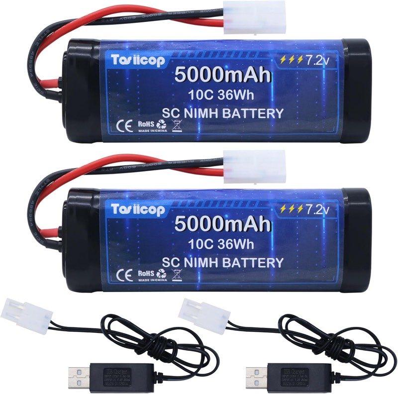 Tosiicop NiMH 7,2 V 5000 mAh, 2 Stück