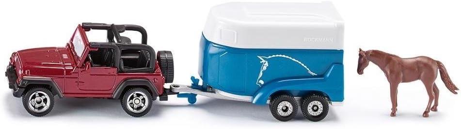Siku Siku 1651 Jeep mit Pferdeanhänger