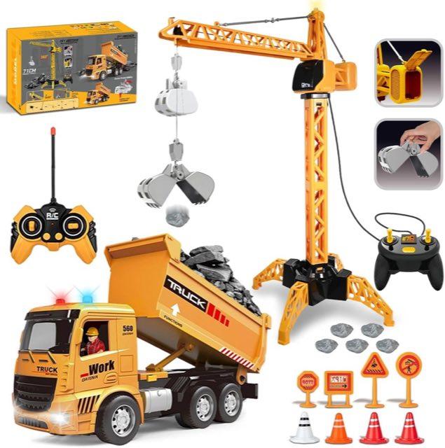 HILKKET HILKKET Kran und LKW, 75 cm - Produktbild
