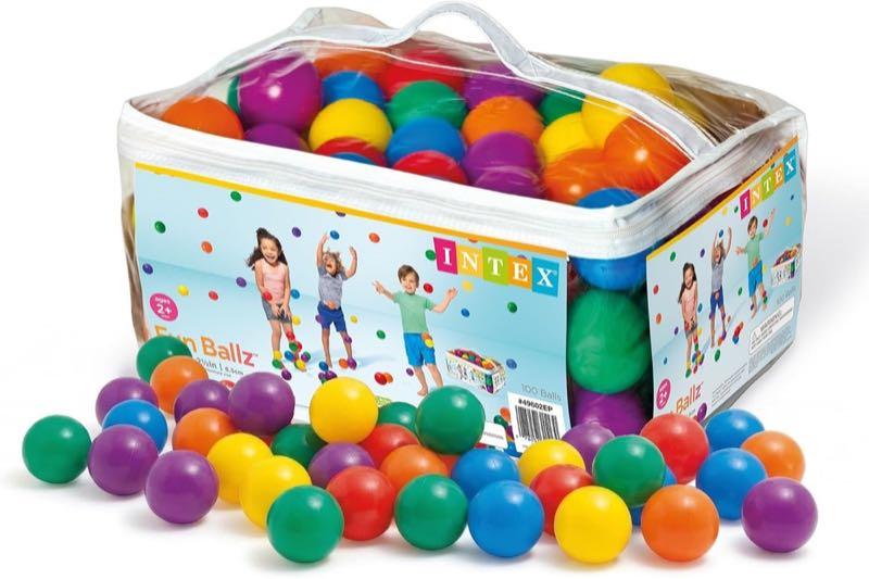 Intex 49602 Small Fun Ballz, 100 Stück, Ø 6,5 cm