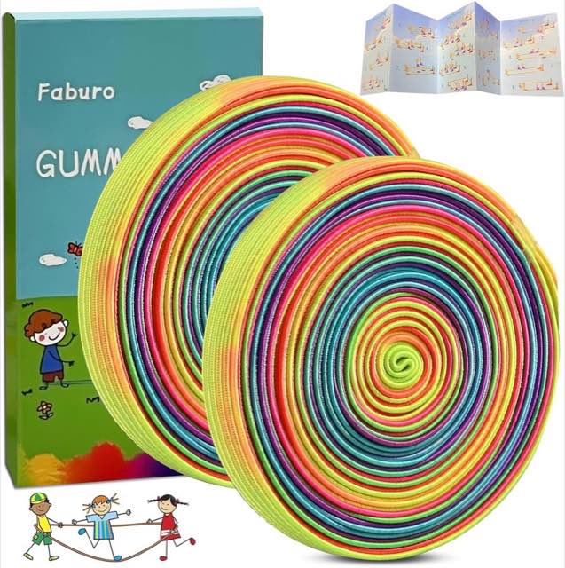 Faburo 2 Stück Gummitwist, 4 m