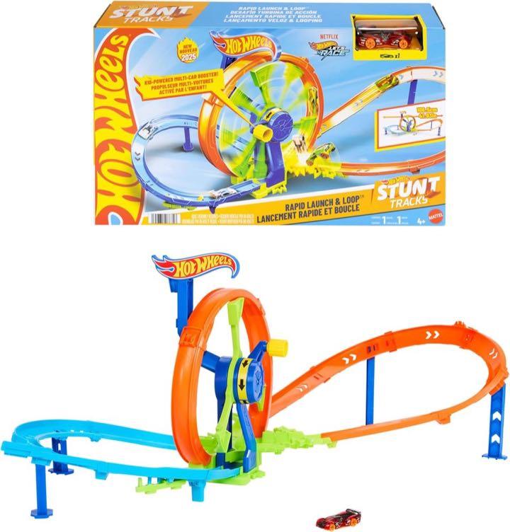Hot Wheels Rapid Launch & Loop Streckenset & Spielzeugauto