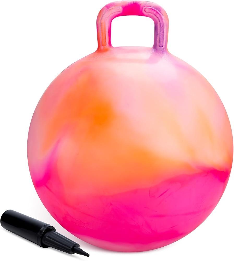 U&C Planet Hüpfball 55 cm rosa-orange