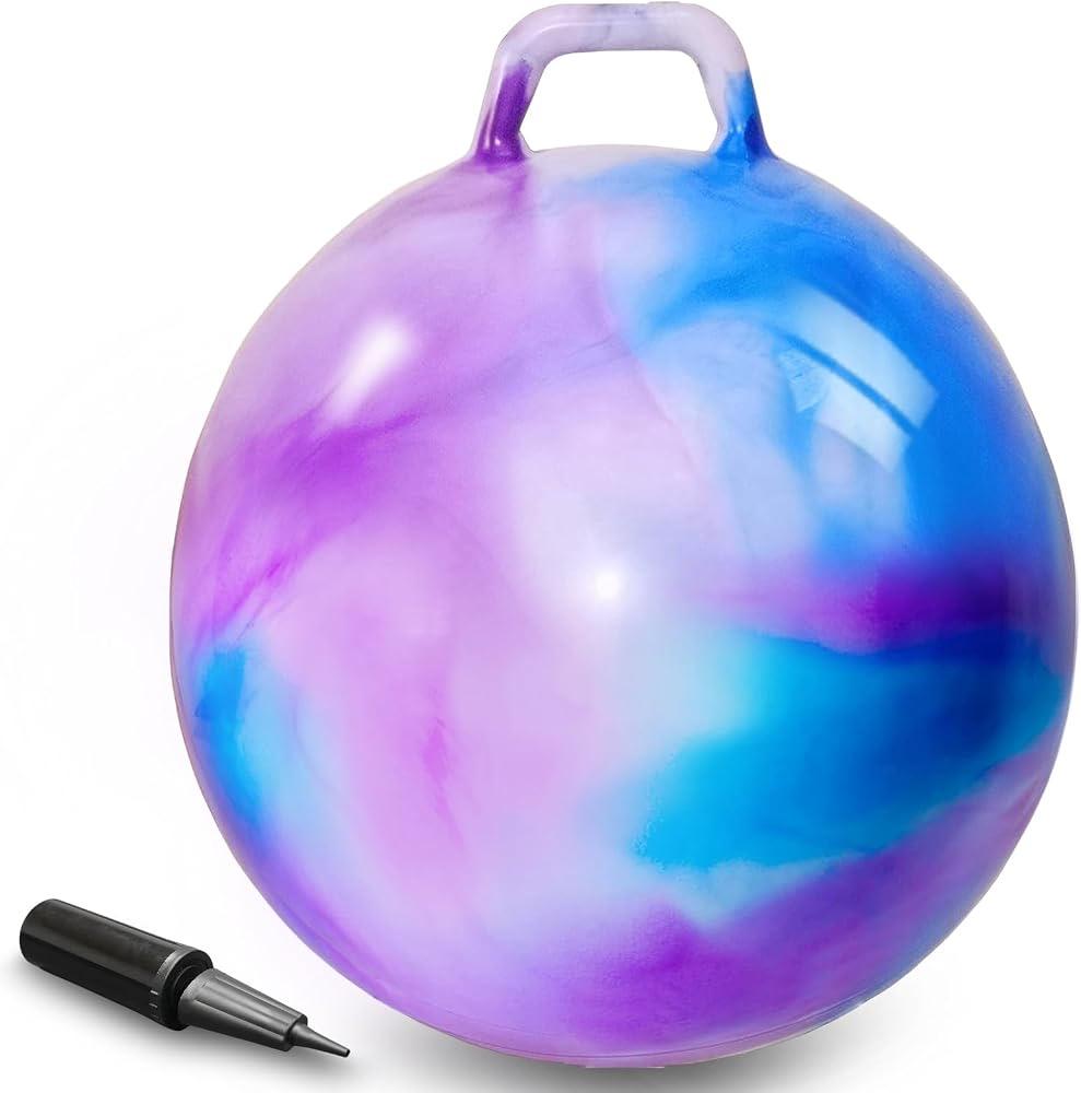 AMFUN Hüpfball 55 cm blau-lila