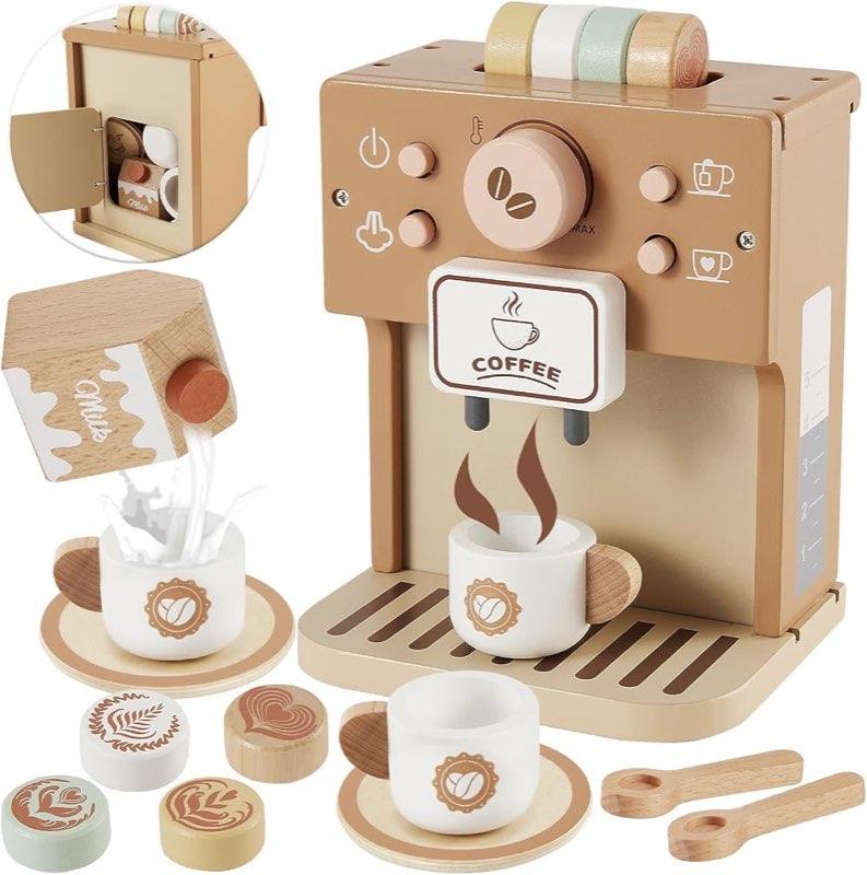 BUYGER Holz-Kaffeemaschine KABI-0155 braun