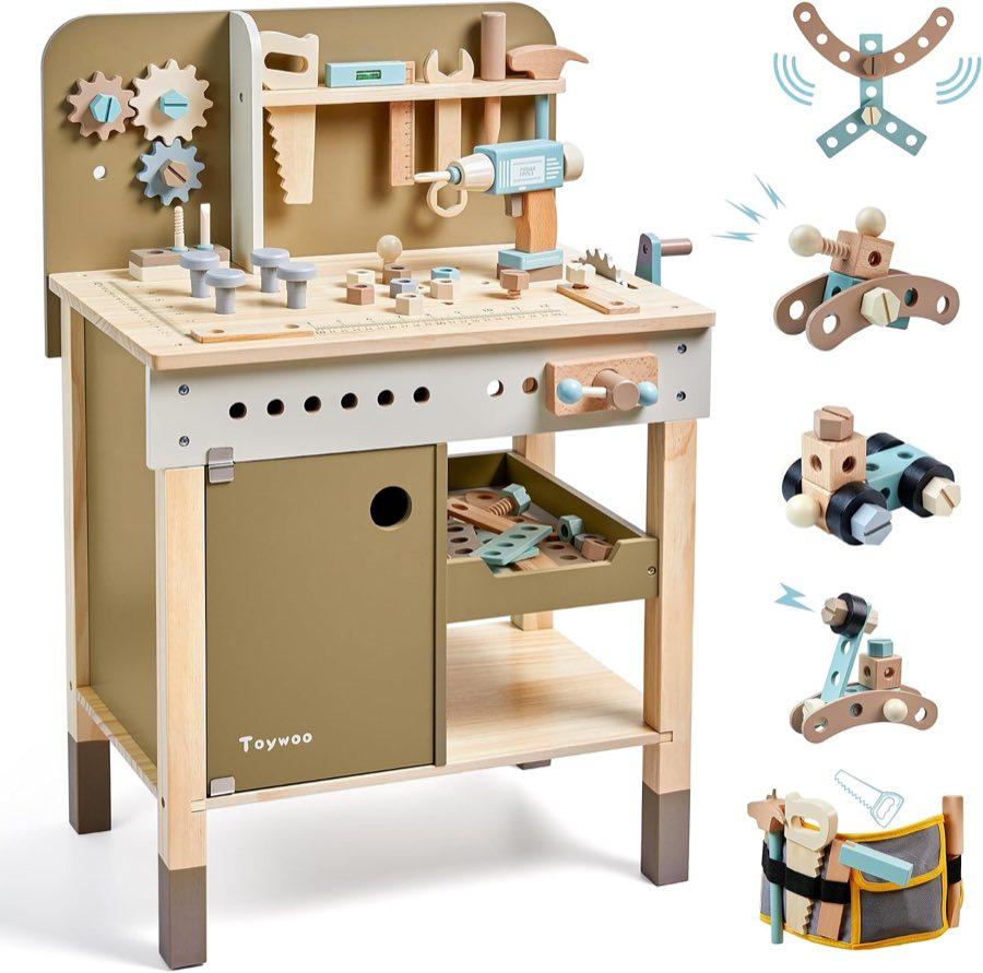 Toywoo Holz-Werkbank TB0001