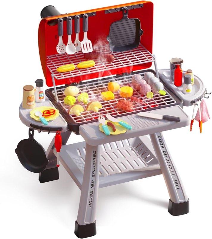 CUTE STONE BBQ-Grill mit Rauch, Licht und Sound