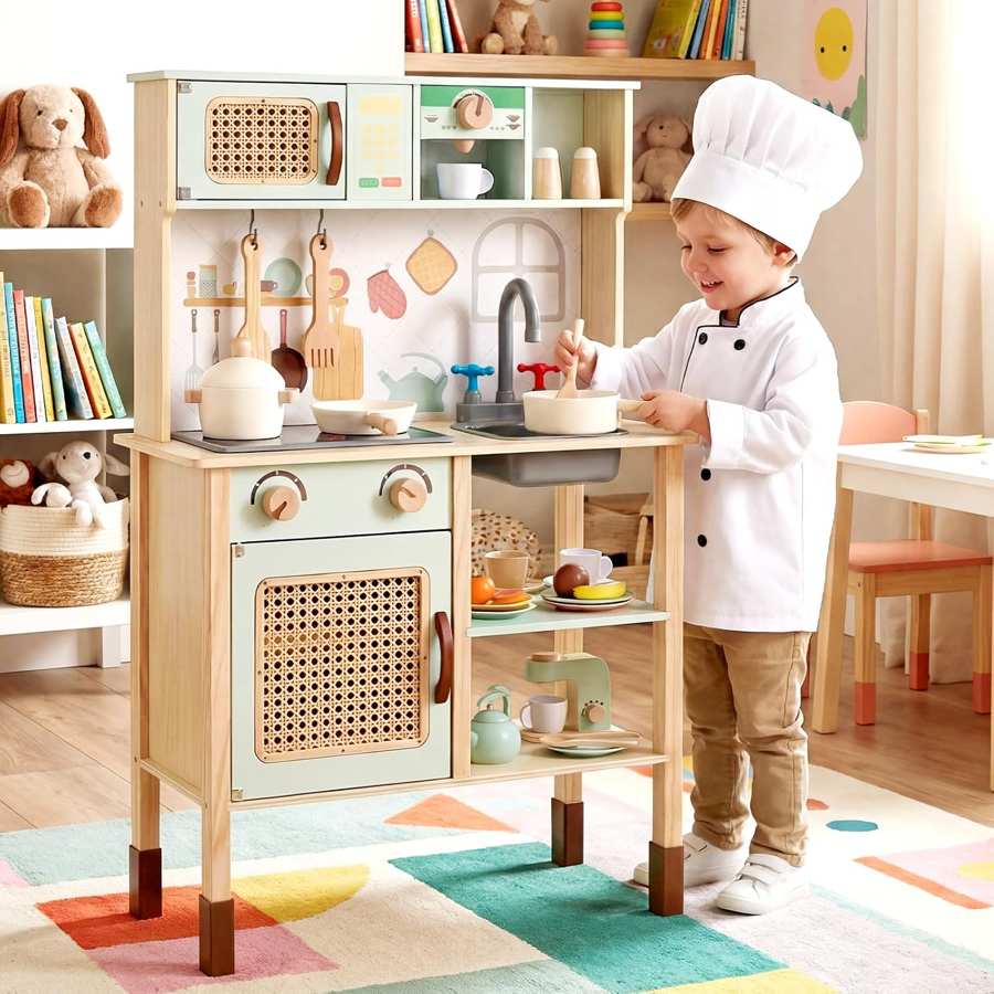 COSTWAY Kinderküche grün FB32409SZDE