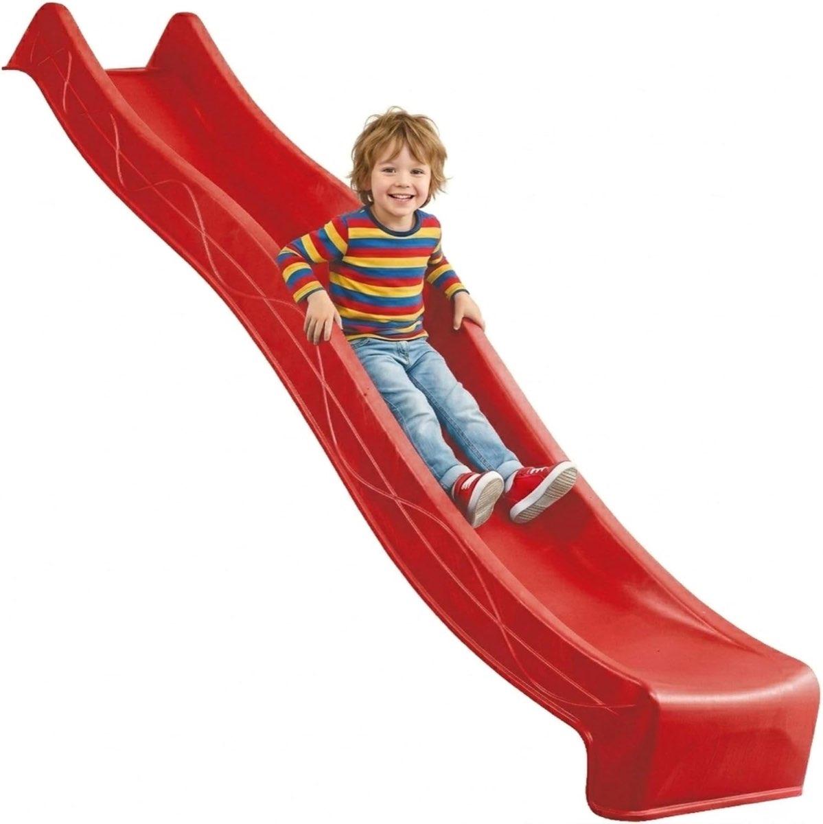 Spielturmking Wellenrutsche 2,90 m, Rot