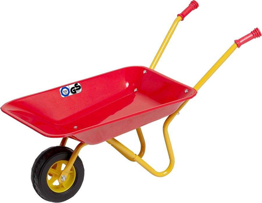 Izzy Metall-Kinderschubkarre rot