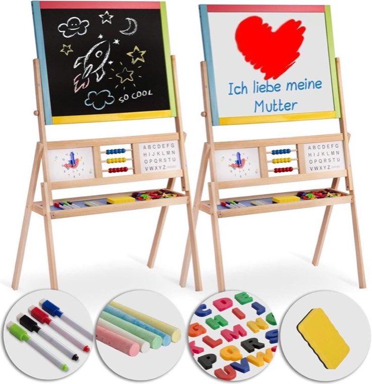 Ricokids Kindertafel mit Abakus und Uhr