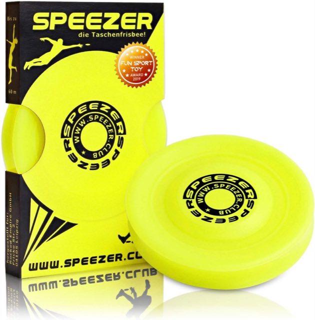 SPEEZER Mini Frisbee, Neon Gelb, einzeln